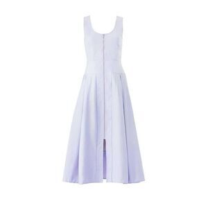 HUNTER BELL Purple Cotton Weave Lavander Poppy Dress 2R